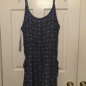 Navy and cream dress. $15